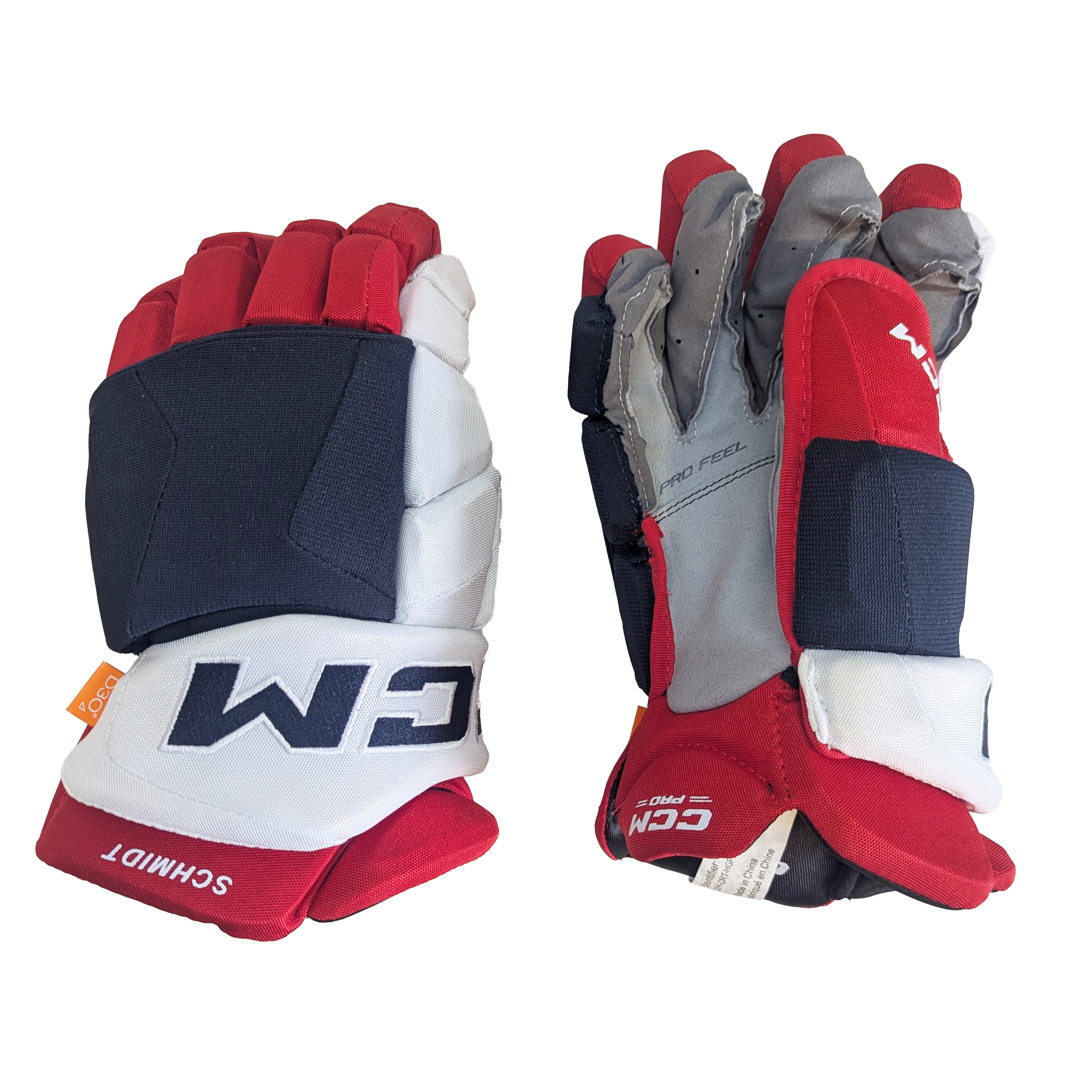 CCM HGJSPP - Gant NHL Pro Stock - Nate Schmidt (Blanc/Rouge/Marine)